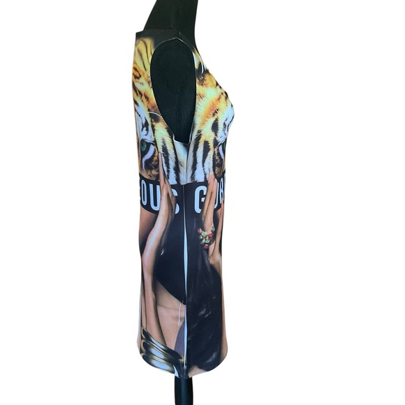 Caren Sport Graphic Tank Dress 1XL Made in USA “Gorgeous” Tiger Face Prin - Picture 4 of 9